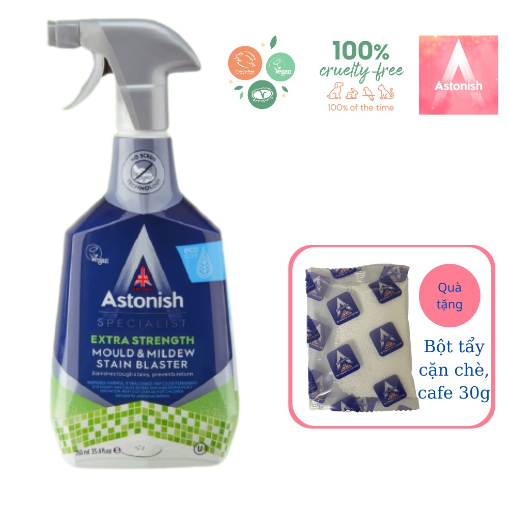 Bình xịt tẩy nấm mốc nhà tắm Astonish C1120 - 750ml