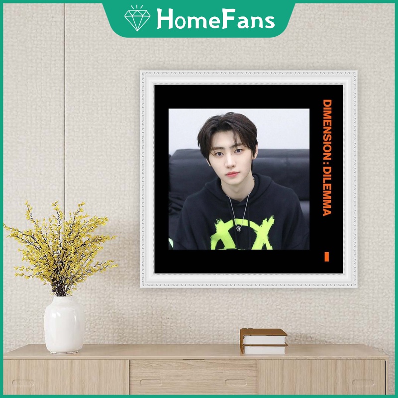 Bộ Tranh Đính Đá 5D Tự Làm Họa Tiết Thần Tượng Hàn Quốc 30x30cm/40x40cm/50x50cm