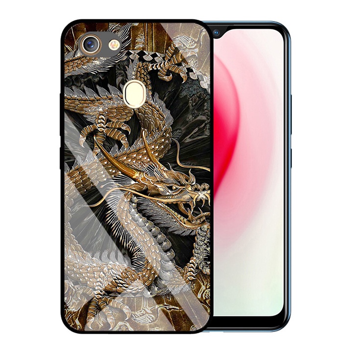 &quot;Ốp lưng Oppo F5 &quot; Mặt kính 3D sang trọng_Không Nhòe, Không Phai Hình ( Tim shop )