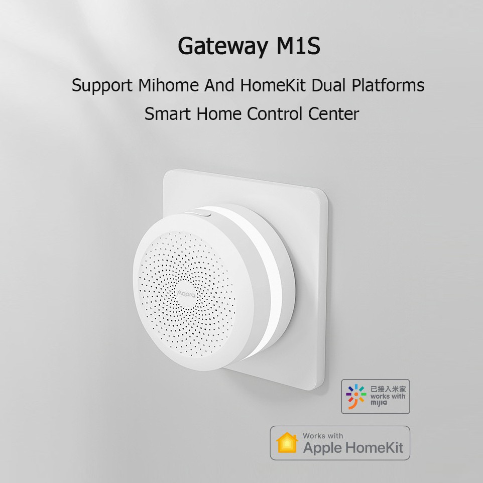 Cổng kết nối XIAOMI YOUPIN mở rộng không dây Aqara M1S Hub Zigbee3.0 RGB điều khiển ứng dụng Mi Home thích hợp cho Apple