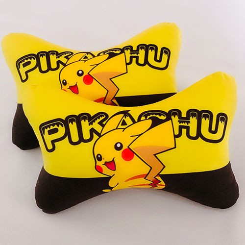 Gối Tựa Đầu Hình Pikachu Dễ Thương Cho Xe Hơi