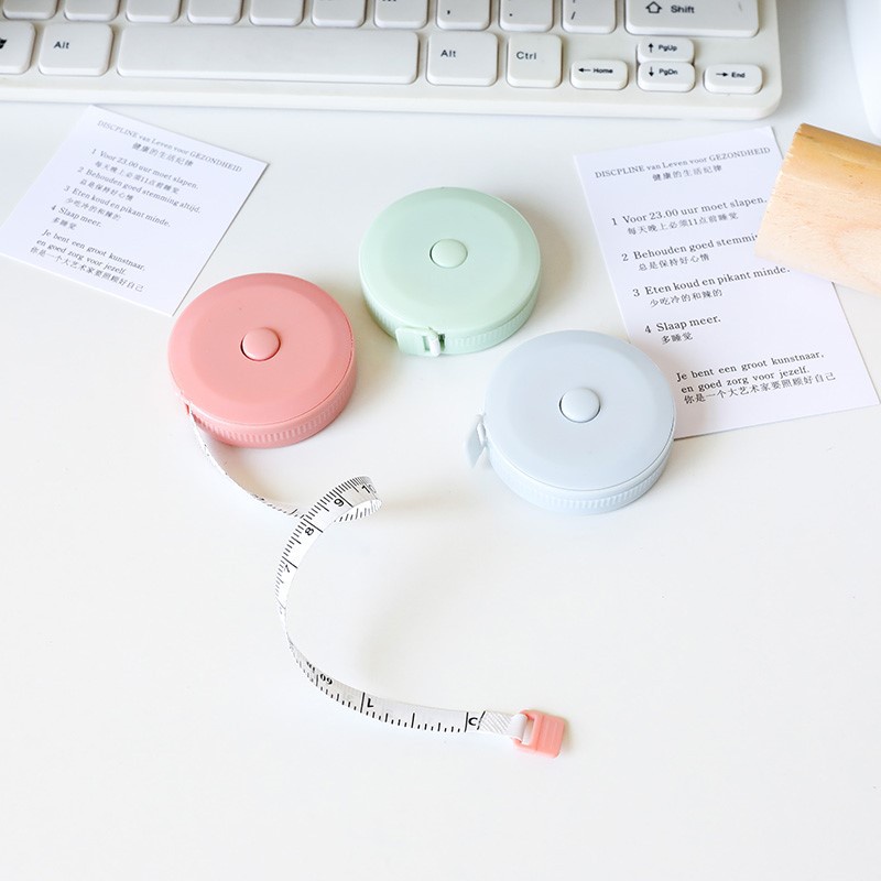 Thước dây mini 150cm/60inch loại mềm có thể thu lại tiện lợi