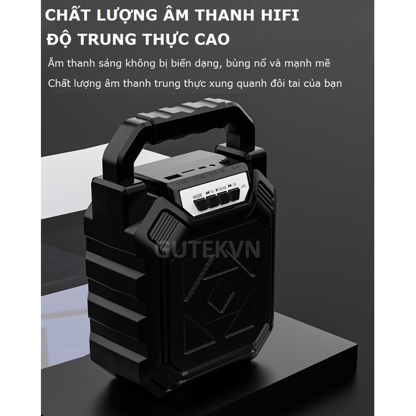 [Mã ELHACE giảm 4% đơn 300K] Loa Karaoke Kẹo Kéo Không Dây Mini Kết Nối Bluetooth , Âm Thanh Chất Lượng , Mic Bắt Giọng