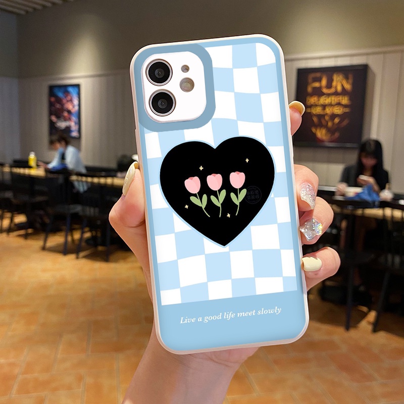 Ốp lưng iphone Blueflowers cạnh vuông dẻo ip 6splus/7/7plus/8/8plus/x/xr/xs/11/12/pro/max/plus/13promax tr164