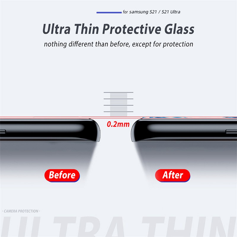 Kính dán cường lực camera For Samsung Galaxy S24 S23 S22 S21 S20 Plus Ultra Fe A03 Core M34 M54 M14 M23 M33 4G 5G dán bảo vệ camera