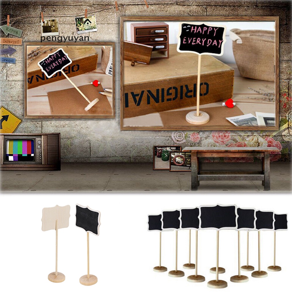 1 Bảng Viết Phấn Mini Bảng Chữ Nhật Góc Cạnh Bàn Cưới Số Ký