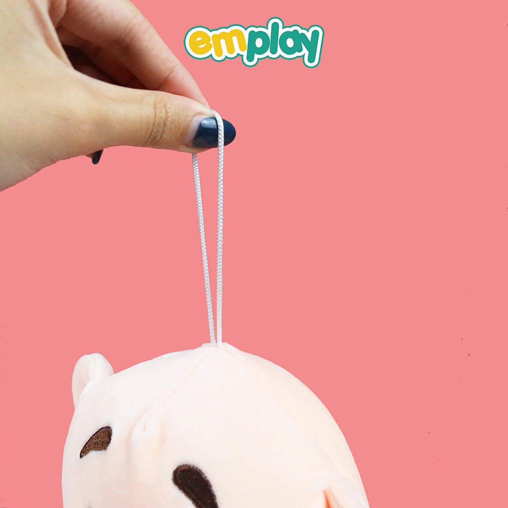 Gấu bông heo yếm Pig Emplay cao cấp thiết kế vỏ nhưng mềm mịn, co giãn 4 chiều an toàn cho trẻ em