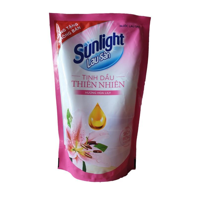 Nước lau sàn Sunlight hương hoa Lily túi 550g