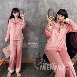 BỘ LỤA SATIN TRƠN CHỮ TAY DÀI