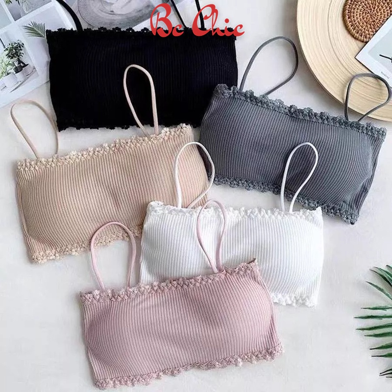 Áo lót áo bra gân tăm chân ren mã B636 bra thể thao,bra tập gym  BC_CHIC LINGERIE
