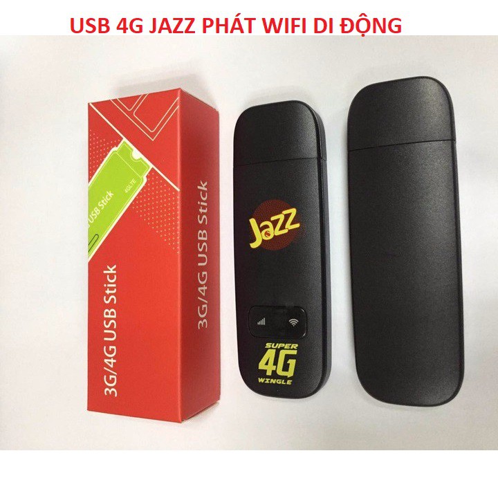 Mua Ngay USB 4G JAZZ Phát wifi 150 Mbps 20 User 4G LTE kết nối cùng lúc