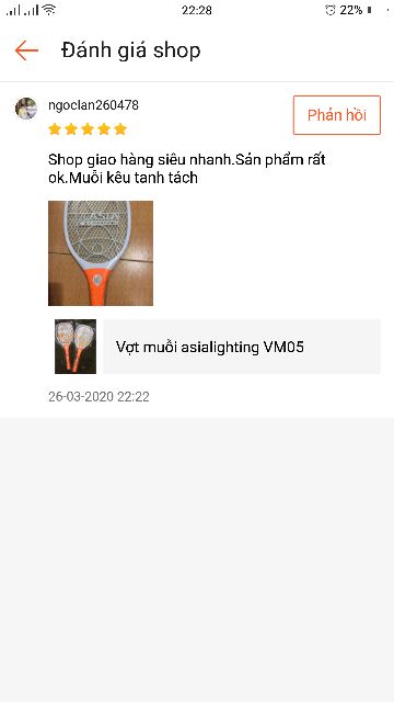 Vợt muỗi  hàng cao cấp asialighting VM05