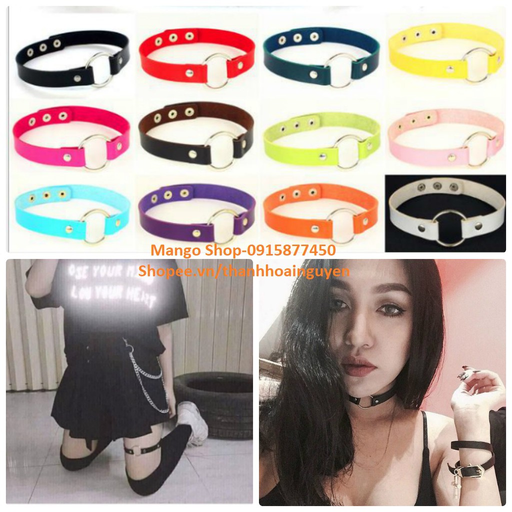 Chocker khuyên tròn cá tính