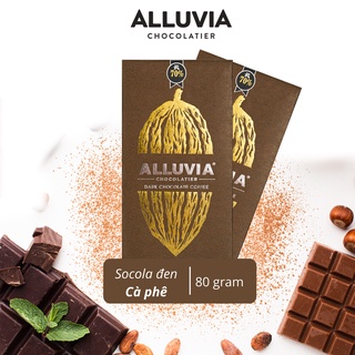 Socola đen nguyên chất vị Cà Phê Alluvia chocolate dark chocolate coffee less sugar