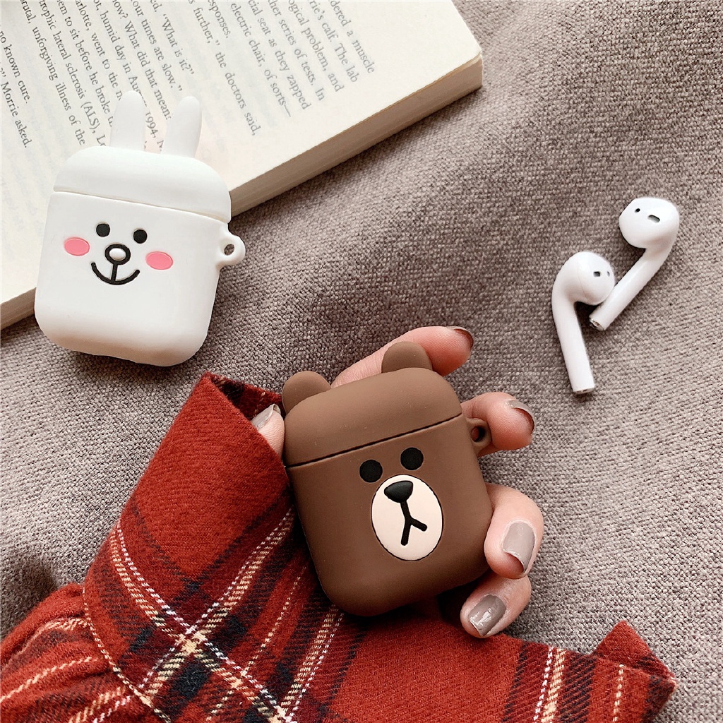 Vỏ Bao Bảo Vệ Bao Đựng Tai Nghe Airpod Airpods 2 Loại Sịn