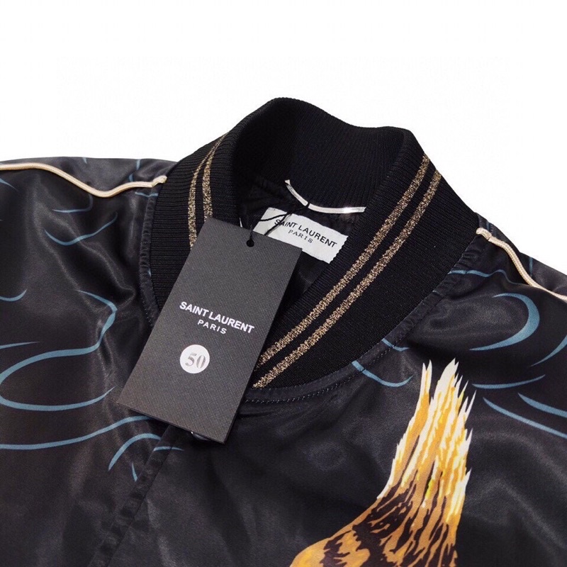 Áo khoác S@int Laur3nt eggle tiger bomber jacket