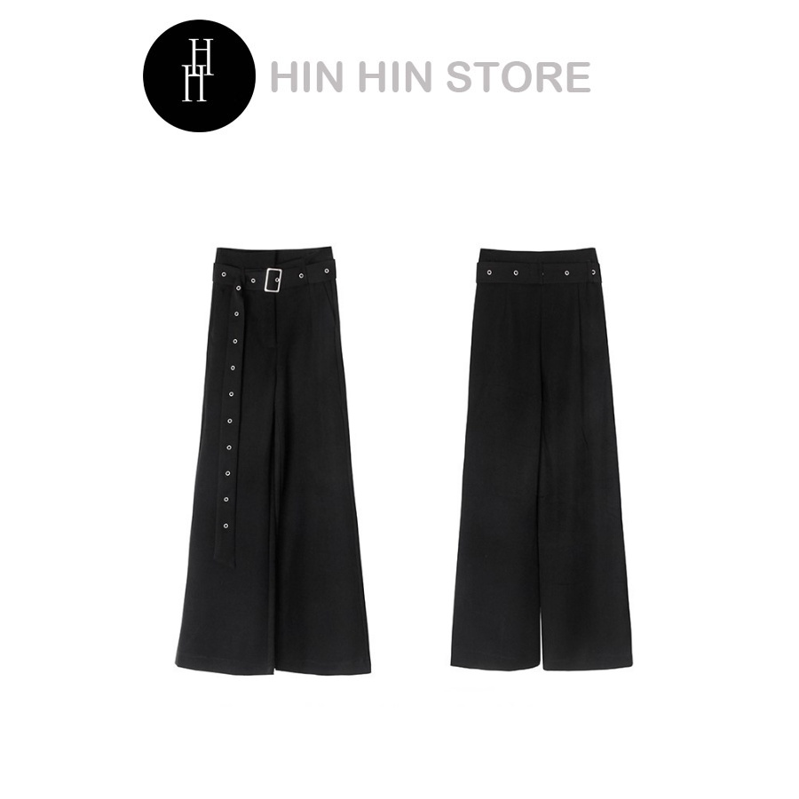 Quần kaki thái đai lưng lệch kèm đai mắt cáo điều chỉnh H82 Hỉn Hỉn Store