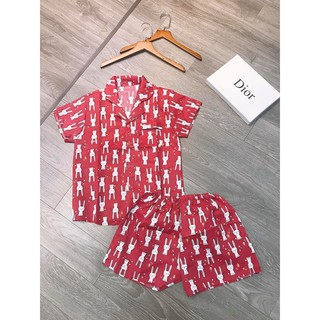Bộ Pijama Kate Thái (Tay ngắn, quần ngắn)