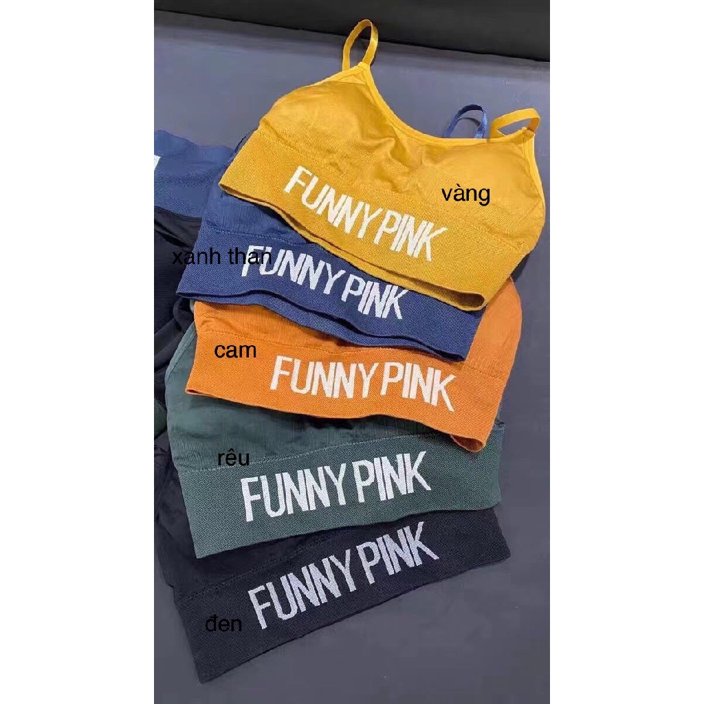 Áo bra nữ FUNNY PINK tập gym, yoga chất đẹp