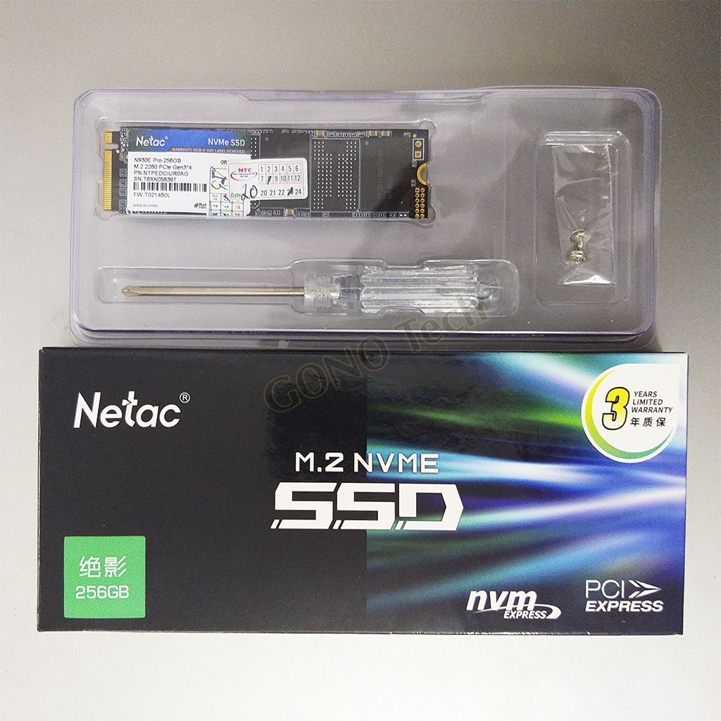 [Mã 255ELSALE giảm 7% đơn 300K] Ổ cứng SSD M2 NVMe Netac N930E PRO 128Gb 256Gb 512Gb M.2 2280 PCIe chính hãng | BigBuy360 - bigbuy360.vn