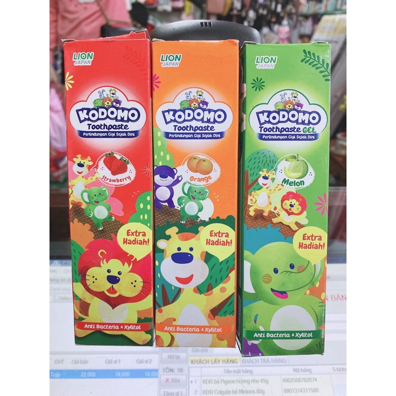 Kem đánh răng Kodomo 45g cho bé