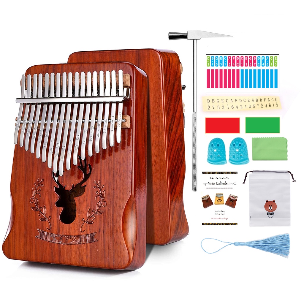 Tặng Phụ kiện đàn Kalimba Stick dán nốt cho đàn kalimba kIMI kalimba Gecko Kalimba Ares