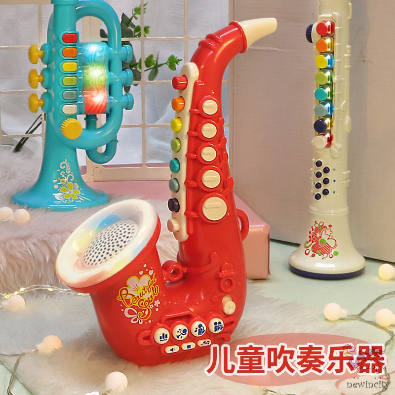 Kèn Saxophone Mini Có Đèn Và Nhạc Cho Bé