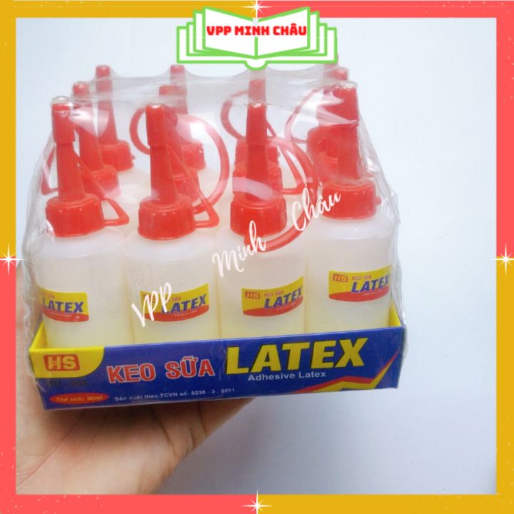 Keo Sữa Latex Dính Chắc Dán Mọi Chất Liệu Lọ 30ml