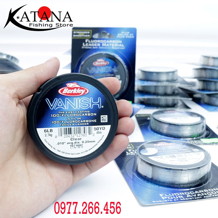 Dây FLUOROCARBON BERKLEY VANISH - Làm Leader, thẻo câu đài