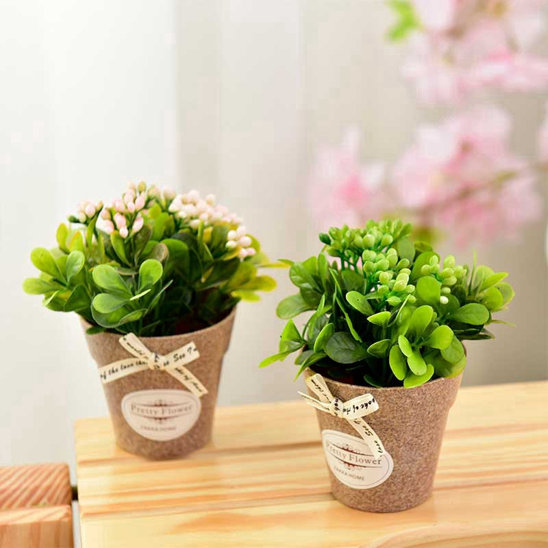 Mô hình cây giả trang trí nhà xinh xắn sinh động