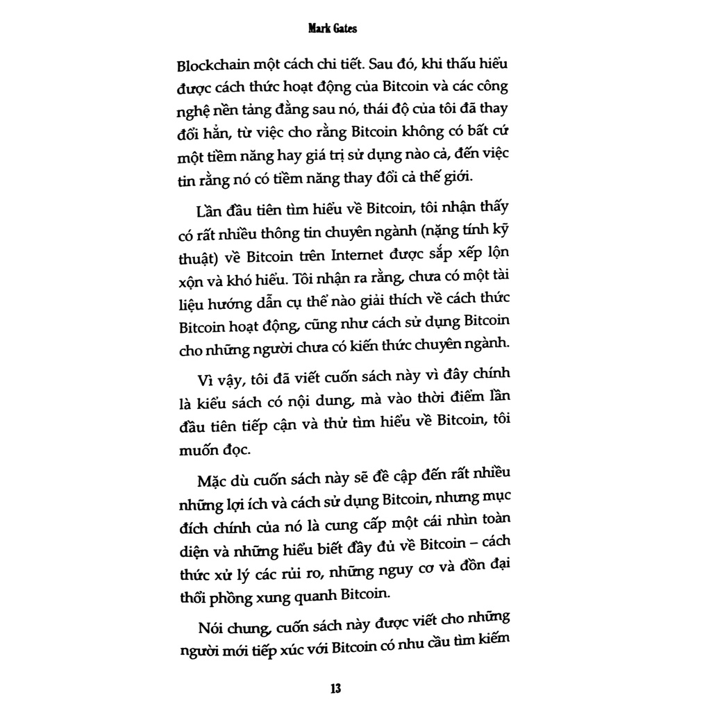 Sách - Bitcoin – Bong Bóng Tài Chính Hay Tương Lai Của Tiền Tệ (Mark Gates - 1980)