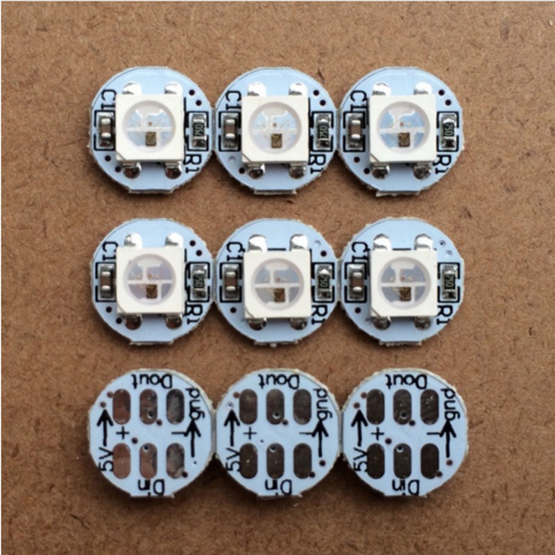 Set 100 Chip Đèn LED ws2812 IC WS2812B ws2812 2812 Kèm Tản Nhiệt DC5V