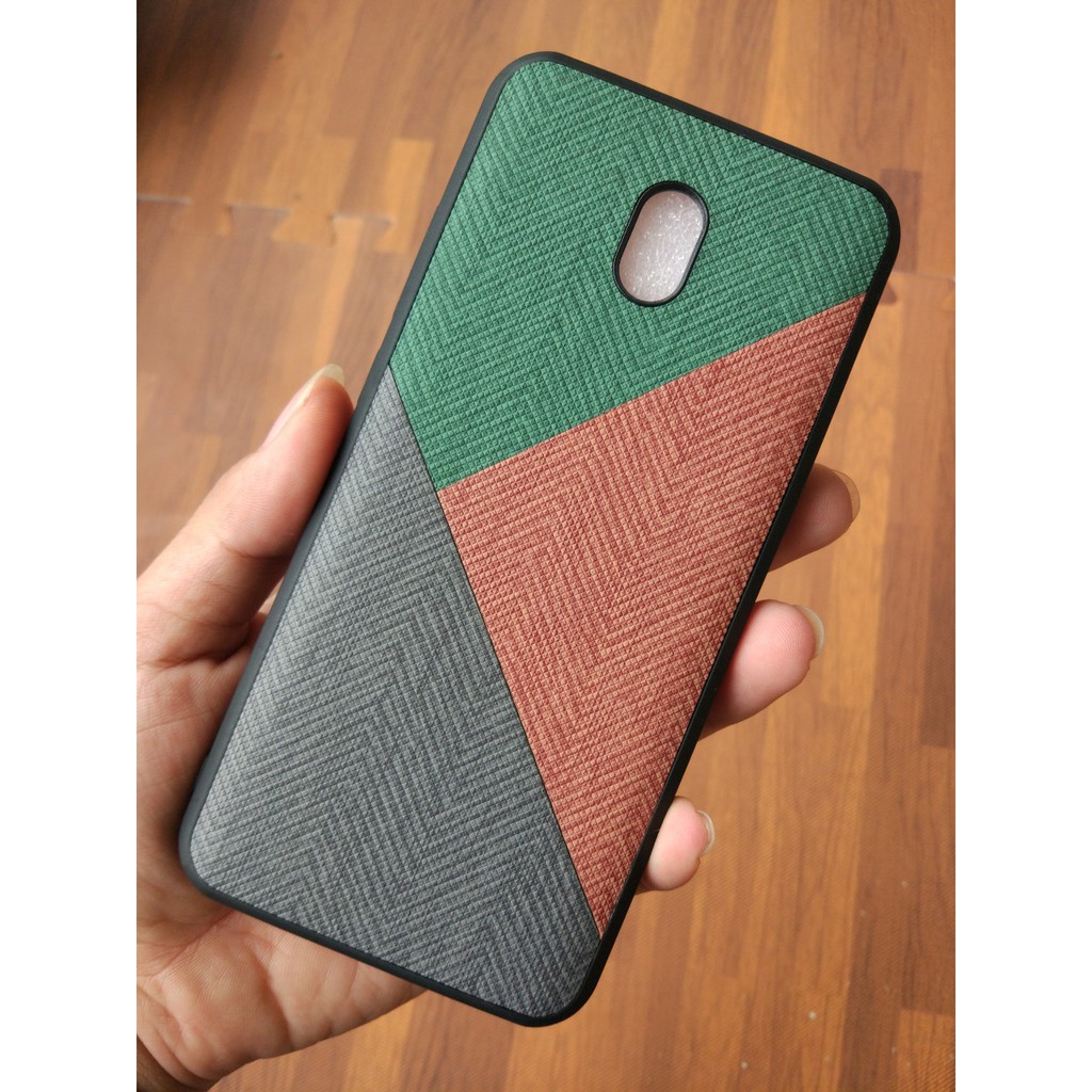 Ốp Lưng Redmi 8 / 8a Vân Vải Jean họa tiết thổ cẩm cao cấp