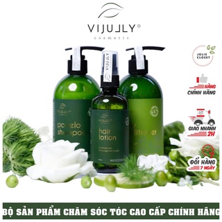 Combo Mọc Tóc Thần Thánh Tinh Dầu Bưởi Vi Jully [ SALE CHẤN ĐỘNG ]