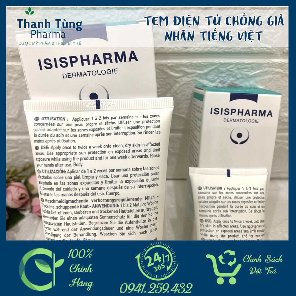 ISIS PHARMA SECALIA AHA ✅[CHÍNH HÃNG] ✅ KEM DƯỠNG ẨM CHO DA KHÔ VÀ RẤT KHÔ, DA DÀY SỪNG TUÝP 75/200ML