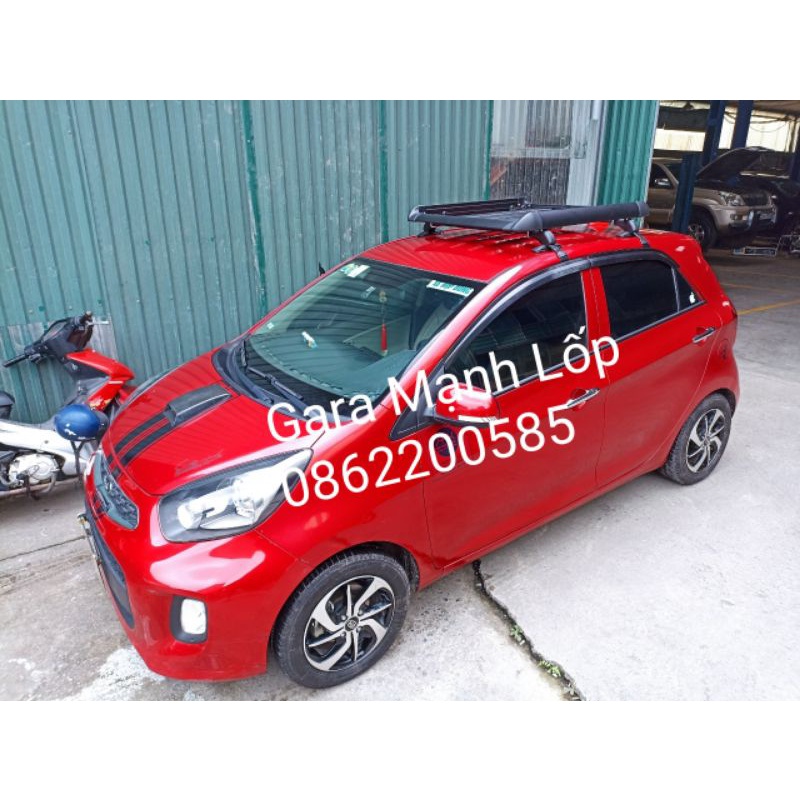 Giá nóc xe Kia Morning ⚡ CHÁY HÀNG ⚡ Baga mui ô tô chất liệu hợp kim nhôm nhẹ bền, thiết kế thể thao