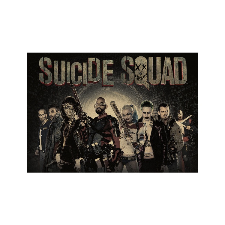 Tranh Giấy Kraft Trang Trí Phong Cách Retro Hình Deadpool 51x36cm H1442