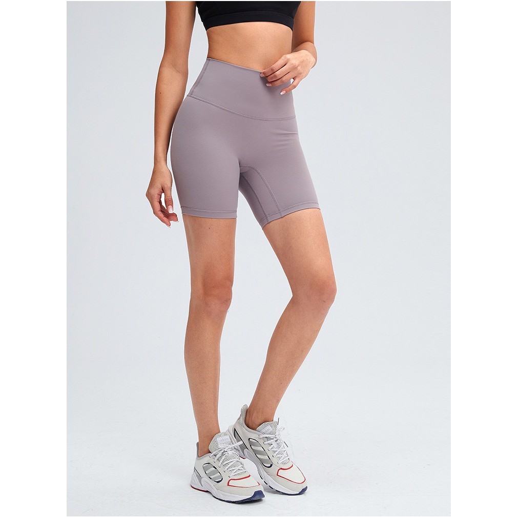 [Bazic_fit]  Quần tập Gym, Yoga, Quần Legging nữ cạp cao dáng ngắn, Medium Biker shorts