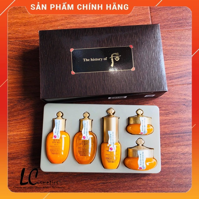 [ CHÍNH HÃNG 100%] Bộ dưỡng da mini Whoo Gongingyang dưỡng ẩm - chống lão hoá cho da bộ 5 sản phẩm