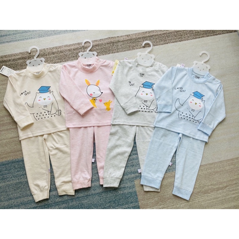 Bộ cotton QC cao cấp cho bé trai/ gái chất mềm dày(7-16kg)