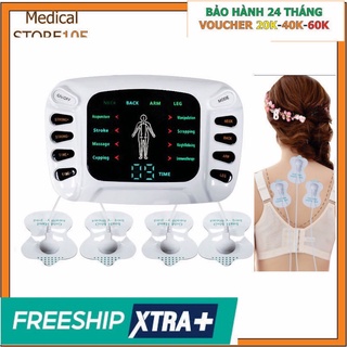 Máy massage xung điện, máy xung điện thư giãn trị liệu 8 miếng dán ytk 309b