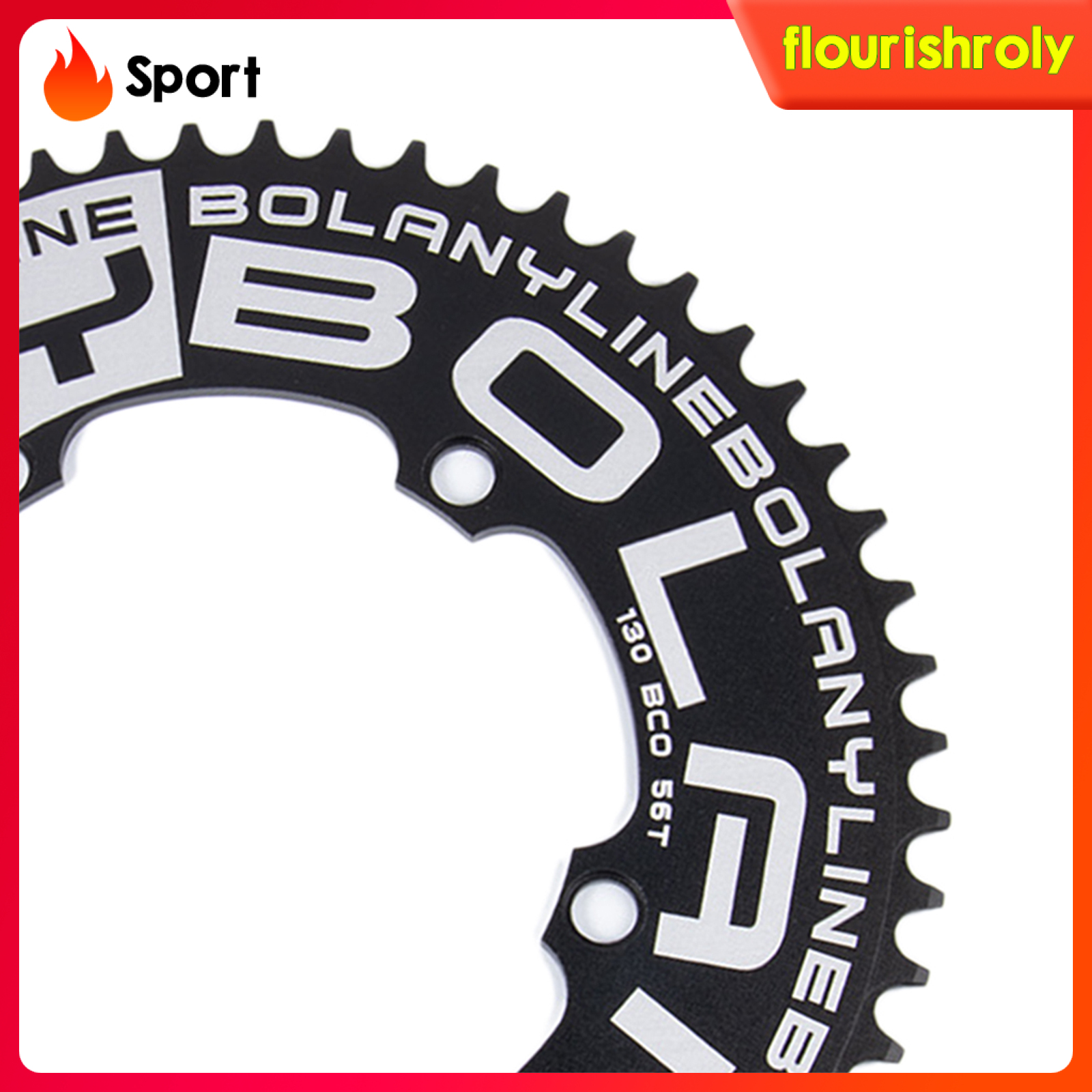 [RolySport]Bike Chainring Single Speed Road 54T/56T BCD130 Sprocket Refit Chainwheel