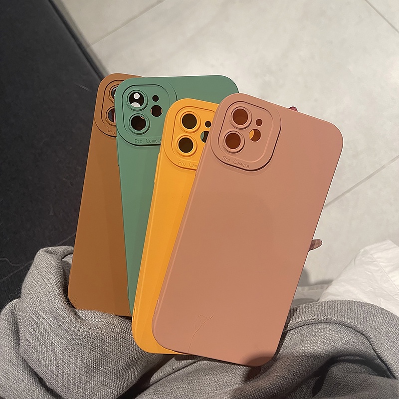 Ốp Điện Thoại TPU Mềm Chống Sốc Nâng Cấp Bảo Vệ Camera Cho iPhone 14 13 12 11 Pro Max XS XR X 8 7 Plus