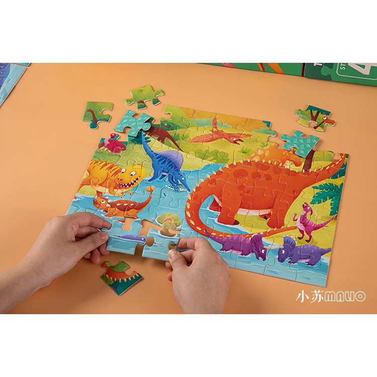 Bộ xếp hình TOI thăng cấp 9 cấp độ cho bé từ 1-8 tuổi - Kèm file nghe T.ANH - TOI LEVELED PUZZLE