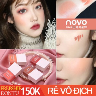 phấn má hồng dạng kem NOVO 4 MÀU phấn nên LIQUID BLUSH  siêu mịn