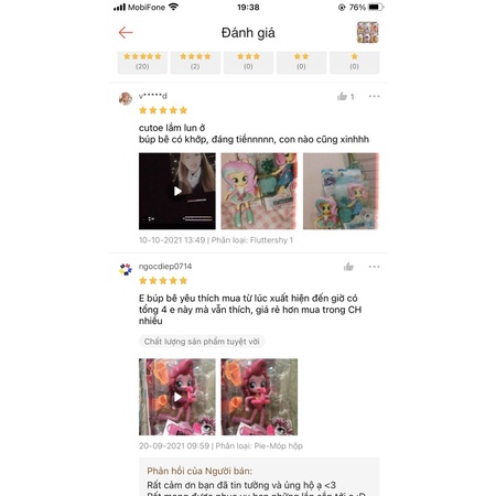 Búp bê My Little Pony xuất dư