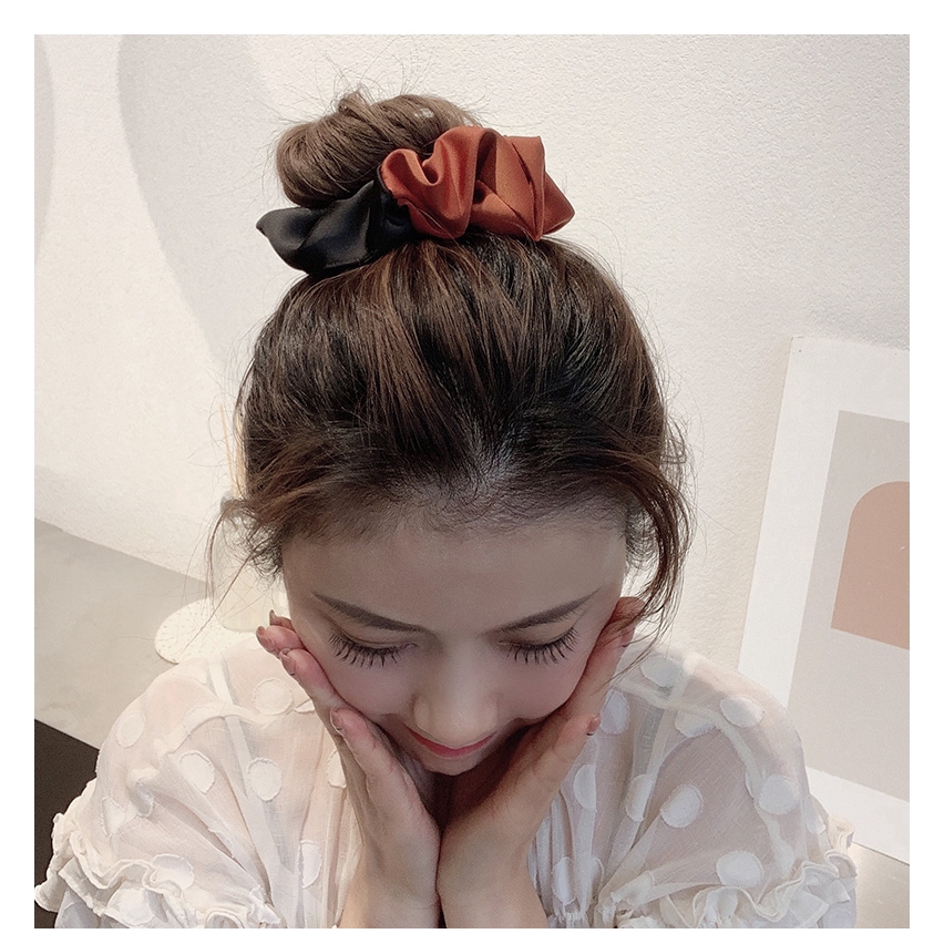 Dây buộc tóc hình tròn đơn giản thời trang cho nữ  d2071309