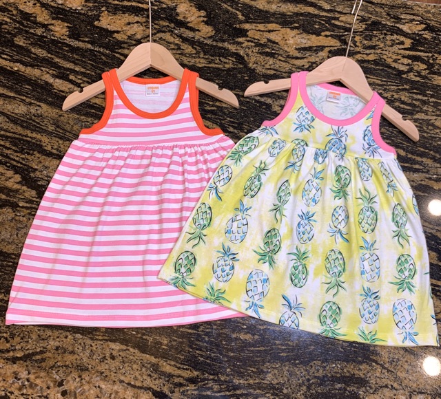 Váy cotton xuất sát nách xinh yêu, mát mẻ cho bé gái - VC