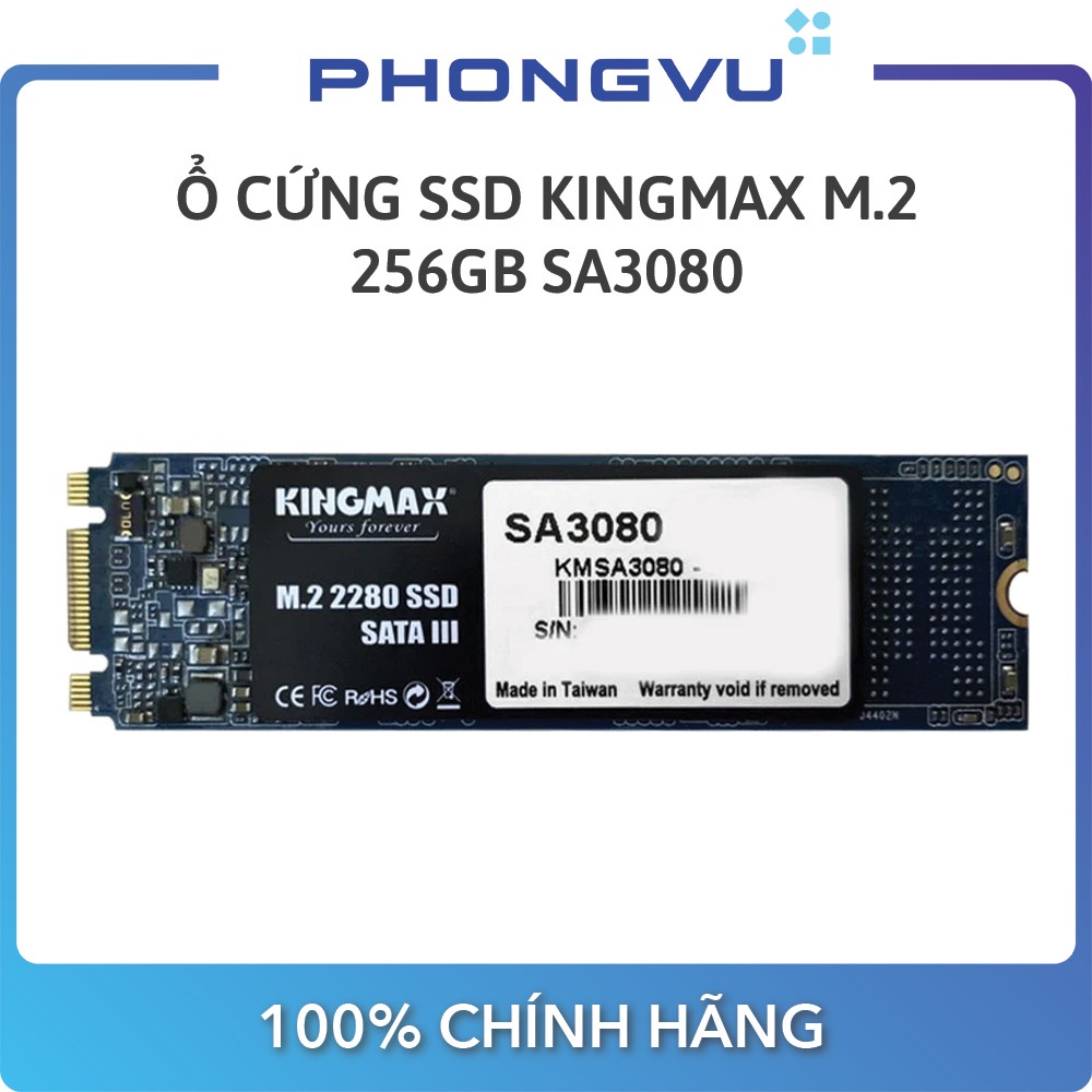 Ổ cứng SSD Kingmax SA3080 M.2 2280 256GB - Bảo hành 36 tháng | BigBuy360 - bigbuy360.vn