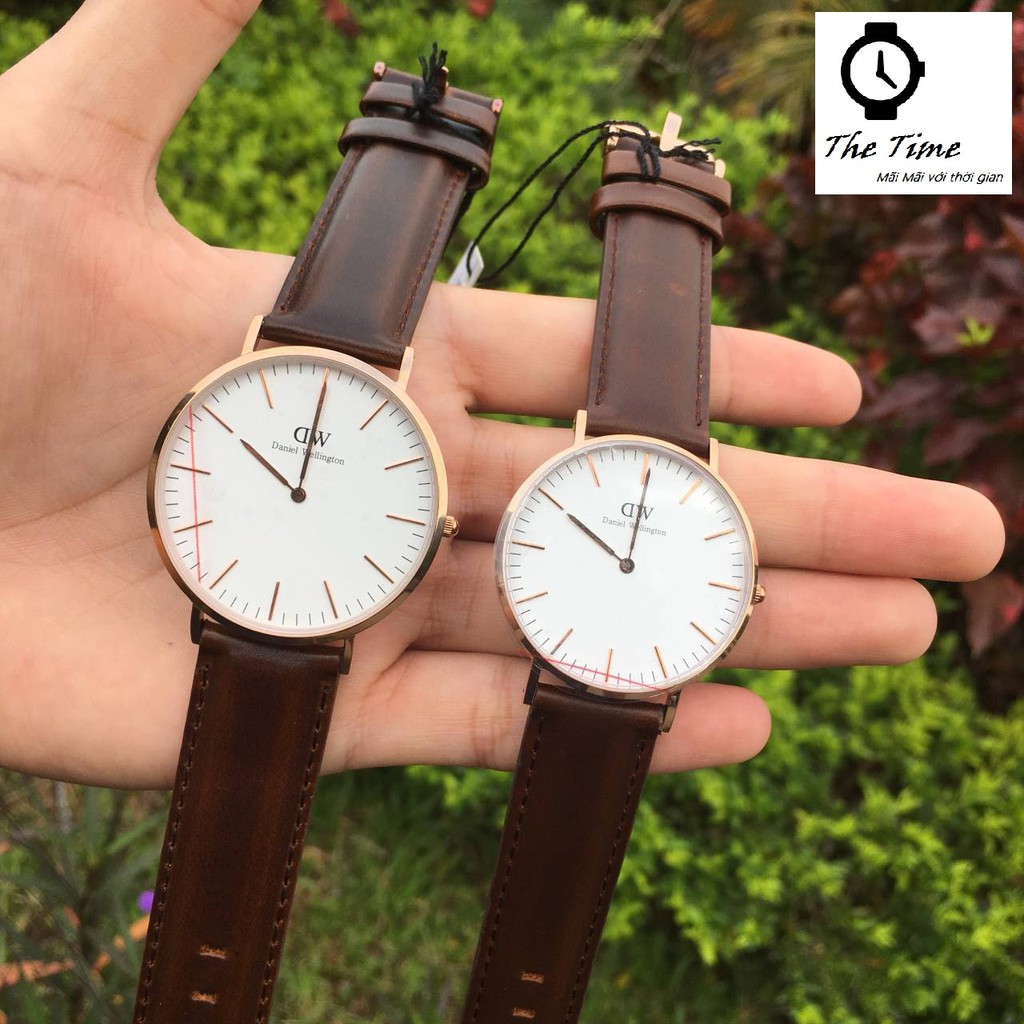 Đồng Hồ Đôi DW Nam Nữ _DW Đôi Daniel Wellington dây da Authentic Fullbox Túi Xách,Hộp,Sách Hướng Dẫn,thẻ,tag check code | BigBuy360 - bigbuy360.vn